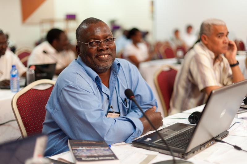 Paulos Nyirenda of Malawi SDNP at the 2nd African Peering and Interconnection Forum (AfPIF) in Accra, Ghana.